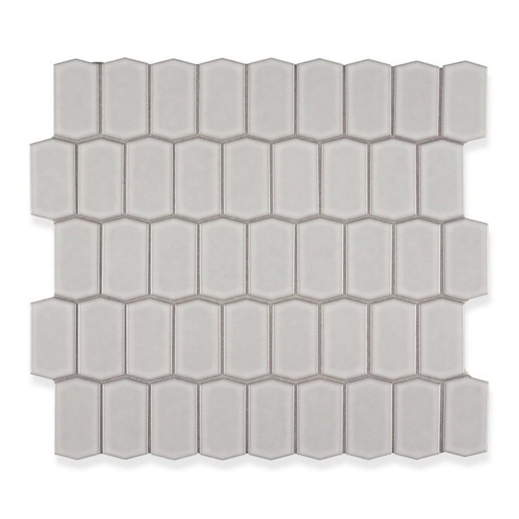 Ann Sacks Savoy Classic 11" x 13" Hive Ceramic Mosaic Tile Perigold